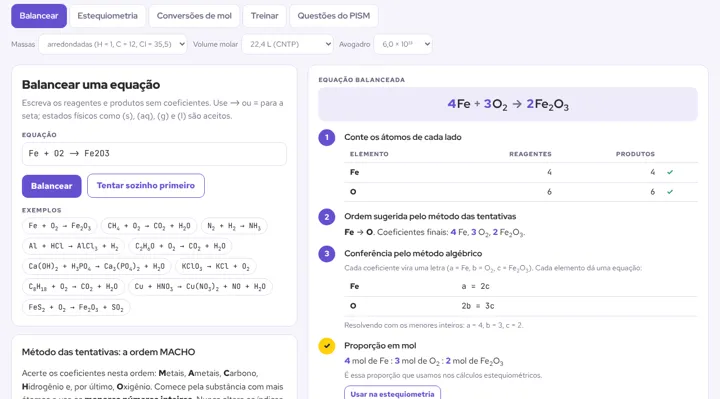 Simulador de Química do PISM II