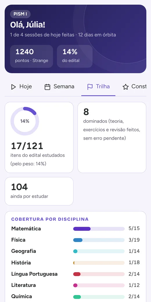 Trilha do edital do PISM I